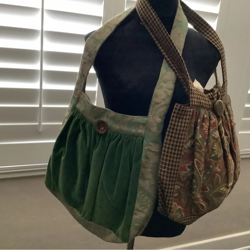 Vintage Multicolor Handbag / Tote Different Pattern CC ROSE MADE IN USA $33 each - Picture 6 of 8